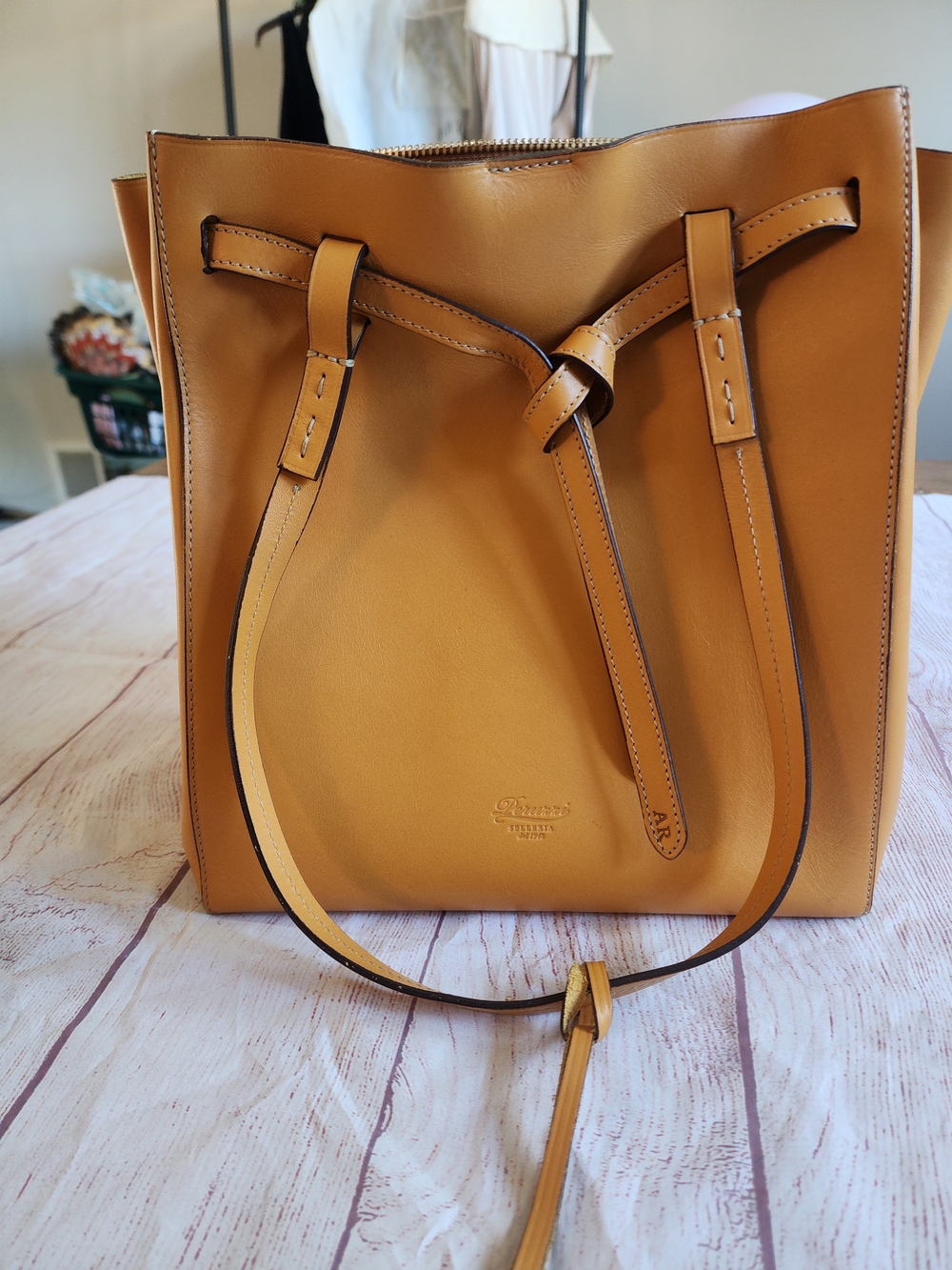 Peruzzi Leather Shoulder Bag